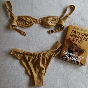 One-of-a-Kind Butter & Hazel Gold Yellow Bikini set